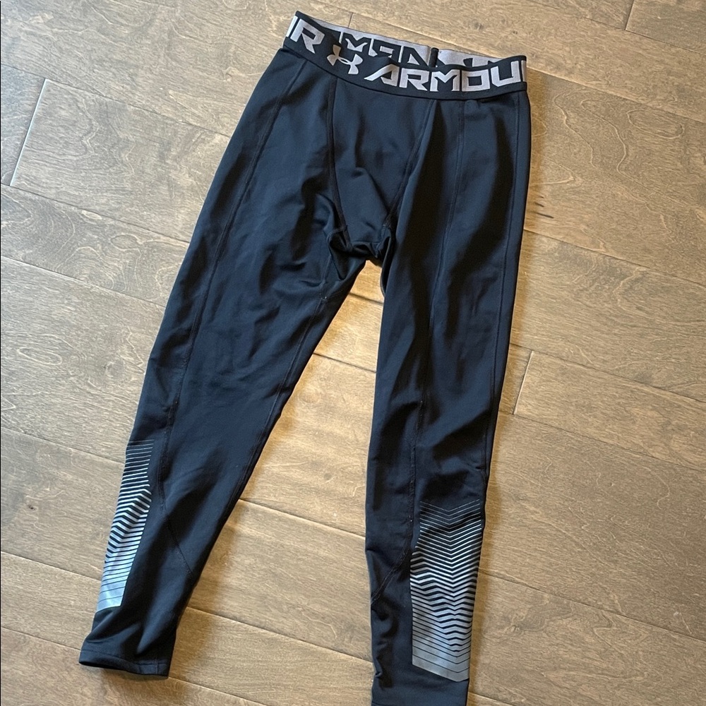 Under Armour Black and Gray Performance Leggings